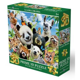 Puzzle 3D - Selfie - Lama drama 48 kom 31x23cm