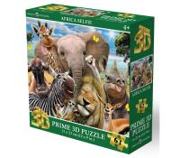 Puzzle 3D - Selfie - Afrika 63 kom 31x23cm