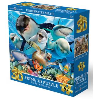 Puzzle 3D - Selfie - Podvodni život 63 kom 31x23cm