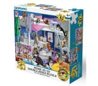 Puzzle 2D/3D - Mačići u neredu / Mačje stablo 63 kom 31x23cm Giordano