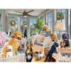 Puzzle 2D/3D - Psi u dnevnom boravku / Psi na verandi 500 kom 61x46cm Giordano
