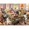 Puzzle 2D/3D - Psi u dnevnom boravku / Psi na verandi 500 kom 61x46cm Giordano