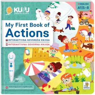 Interaktivna knjiga Kuku - My First Book of Actions (bez olovke)